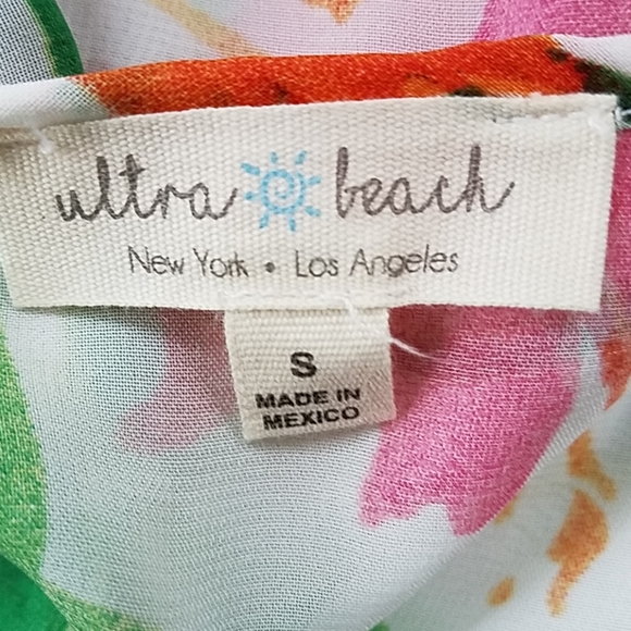 Ultra Beach Flowered Sheer Top, NWT, Sm. - Picture 4 of 7
